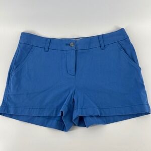 Southern Tide Leah Women's Blue Cotton Blend Shorts Stretch Size 6 Skipjack